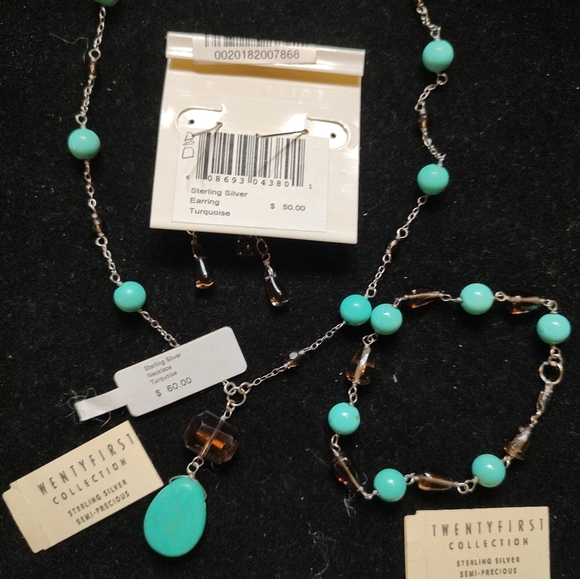 TWENTYFIRST Collection Bundle - Sterling Silver Semi Precious Turquoise … - Picture 11 of 14